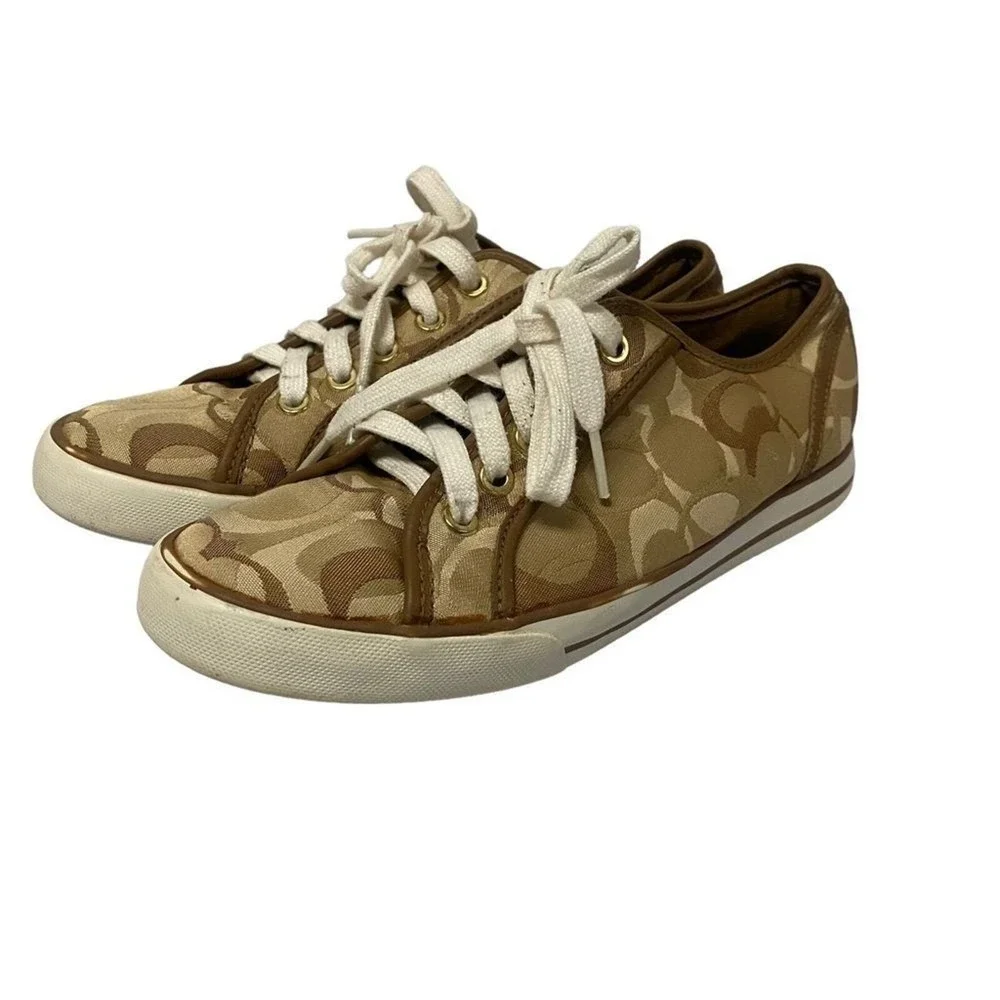 Coach Dee Allover CC Print Sneakers for‎ Women Sz 7B